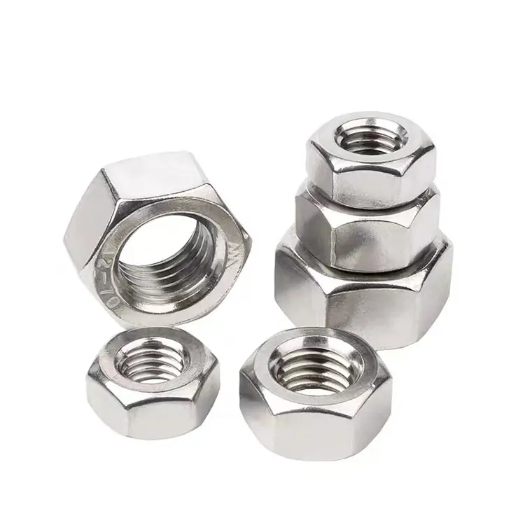 DIN934 stainless steel 304 A2-70 A4-80 M1-M30 stainless steel hex nut