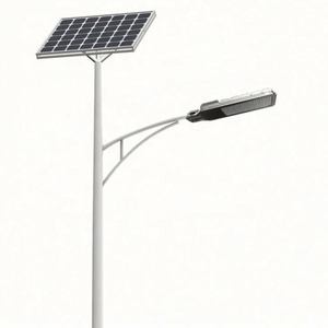 Lampe solaire LED de rue réglable en plastique 30W, étanche IP65, pour usage extérieur, éclairage routier, alimentation par batterie, garantie 5 ans - Product Image 1