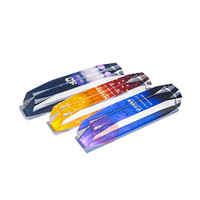 Trophée de récompense en cristal K9 imprimé en couleur UV forme trapézoïdale longue pour match de basket-ball produit haut de gamme trophées médailles Plaques