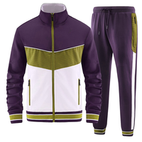 Survêtement Premium pour Homme avec Logo Personnalisé Imprimé, Ensemble Deux Pièces à Manches Longues, Tenue de Sport Imperméable 100% Polyester