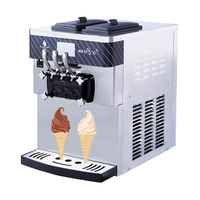 Machine à crème glacée 20-28L/H, machine à yaourt glacé, machine à crème glacée molle, machine à crème glacée de table, machine à crème glacée commerciale