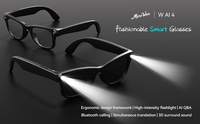 Gafas Inteligentes con IA sin Cámara, con Música, Linterna, Traducción de Texto y Voz en Varios Idiomas, Gafas de Sol Bluetooth para Vacaciones, OEM