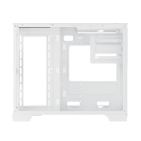 Boîtier d'ordinateur de jeu personnalisable pour ordinateur de bureau, style aquarium, micro ATX, tour moyenne, vue complète avec bande ARGB