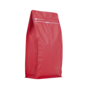 Sac à café personnalisé imprimé rouge, résistant à l'humidité, avec valve et fermeture éclair, sac laminé pour le stockage des aliments, sac en mylar - Product Image 3