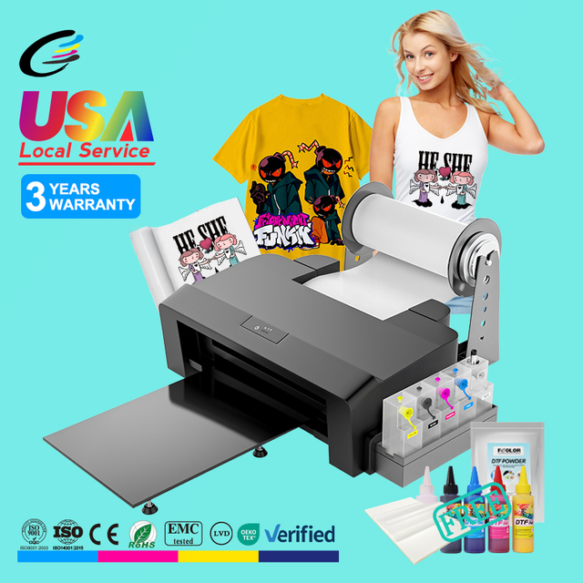 Fcolor L1800 A4 Roll to Roll T-shirt Printing Sublimation Printer Machine for Sublimation Paper Inkjet Printers Motor Provided