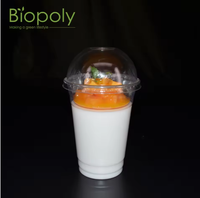 Couvercles jetables en PLA les mieux notés, résistants à la chaleur, écologiques, biodégradables, sans danger pour les aliments, adaptés aux boissons froides et aux glaces