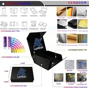 Caja de Papel Magnética con Estampado en Caliente Personalizado, Embalaje Plano para Ahorrar Costos, Caja de Regalo para Joyería, Cuidado de la Piel, Flores - Product Image 3