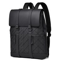 Nouveau Sac à Dos en Jean Rhombus à Double Bretelle Grande Capacité Imperméable en Polyester Unisexe pour Ordinateur Portable Tendance Collège