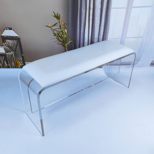 Thời trang phân ánh sáng sang trọng Đồ nội thất Acrylic Giày thay đổi Phân - Product Image 2