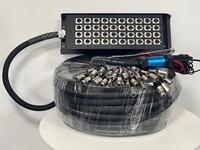 Câble audio multipaire professionnel à faible bruit 40 canaux avec connecteurs XLR et boîtier de scène pour performances live