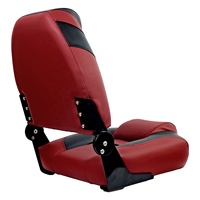 Chaise de direction pliable à cadre robuste pour bateau, avec siège en vinyle de qualité marine, pour bateau rapide et bateau de pêche