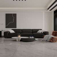 Vente flash - Carreaux de porcelaine brillants 900x1800mm, motif marbre, antidérapants, épaisseur 10mm, pour la décoration de sols intérieurs, salon