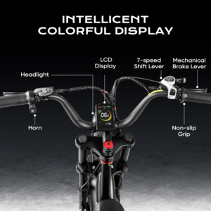 Bicicleta Ligera Eahora, Velocidad de 16 MPH, Motor de 2x75W, Batería de Litio de 48V 20Ah, Bicicleta Eléctrica de Montaña con Doble Suspensión y Cuadro de Acero - Product Image 6