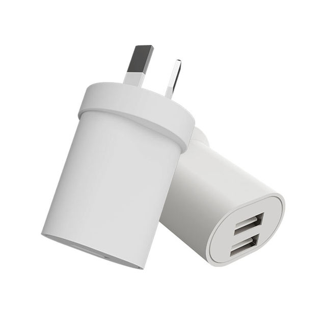 5V 1A/2A NZ/AU Wall Plug Adapter USB Charger SAA Certified 2 USB Port for Mobile Phone