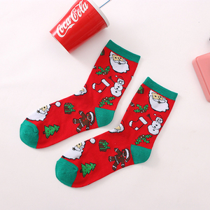 Chaussettes de Noël originales et moches, antibactériennes, unisexes, bon marché, nouvelle année, rouge, pour femmes, vente en gros - Product Image 6
