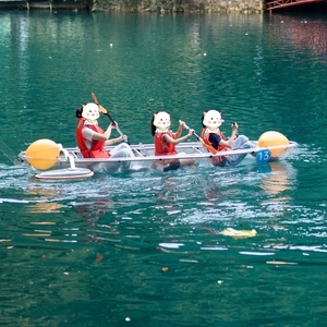 <span class=keywords><strong>Kayak</strong></span> <span class=keywords><strong>Doble</strong></span> Transparente con Flotador <span class=keywords><strong>para</strong></span> 1, 2 o 3 Personas, Ecológico, Duradero, <span class=keywords><strong>para</strong></span> Pesca - Product Image 3