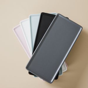 بالجملة طراز شمال افريقي ابيض واسود صواني قهوة للفنادق ومقهى مستطيل طبق كيك وحلويات سيراميك طبق تقديم سوشي - Product Image 4