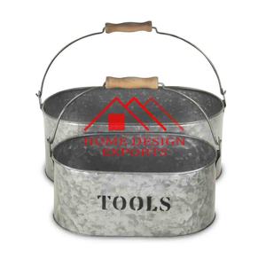 Porte-bouteilles en métal galvanisé, style ferme, pour la cuisine, la fête, la vaisselle, la décoration de la maison, best-seller - Product Image 3