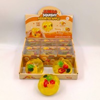Jouet Squishy Jumbo en Forme de Pomme Moulable, Transparent, Anti-Stress, en Vaseline, Jouet Fidget en Forme de Fruit, Vente en Gros, Stock Prêt