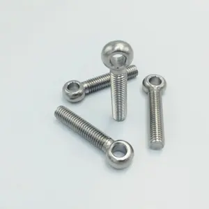 Directly hot sell fasteners stainless steel ball head bolt M8 eye bolt galvanized joint round hex bolt with hook hole