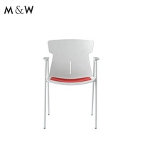 M & W nouveau design mobilier de bureau de conférence chaise de formation traditionnelle en plastique d'attente pour les réunions de visiteurs