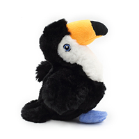 Nouveau jouet pour chien au design innovant, couineur, durable, interactif, en forme d'oiseau, en peluche douce, jouet toucan rembourré