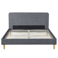 Tête de lit en cuir matelassé avec tissu souple, robuste et bon marché, assemblage facile, cadre de lit rembourré