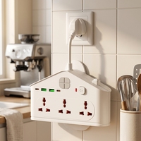 Prise de courant universelle multifonction avec interrupteur indépendant et porte de sécurité 180 °   Rallonge électrique avec multiprise, prix de gros