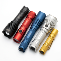 Boîtier de lampe torche en aluminium anodisé dur, usiné CNC, en aluminium 6061, avec traitement de surface moleté
