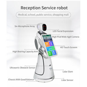 Robot Alpha Amy Guide <span class=keywords><strong>Chat</strong></span> Walk Speak avec écran de 21,5 pouces, introduction de l'entreprise OrionStar, navigation SLAM multilingue - Product Image 3