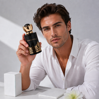 Meilleur prix pour flacon de parfum en verre vide rond de 30 ml, 50 ml, 100 ml, noir, flacon de parfum du Moyen-Orient avec boîte et couvercle de luxe