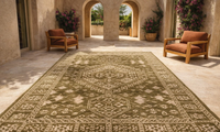Tapis décoratif de luxe en soie naturelle à motifs 3D, tissé à la main, avec support en jute, pour chambre à coucher