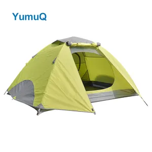 यूमुक कस्टम लोगो स्वचालित सस्ता सस्ता पॉप अप तत्काल आउटडोर कैंपिंग जलरोधी तम्बू 3-4 व्यक्ति
