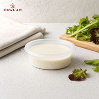 Gobelet à sauce jetable Teguan 3 oz en PP de qualité alimentaire avec couvercle scellé, design moderne pour le rangement des bento et les repas, modèle TG-3oz
