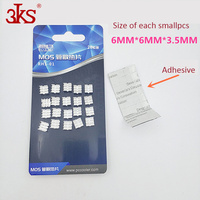 Ram MOS Aluminium RHS-01 Dissipateur de Chaleur 6.5x6.5x3.5mm Pour Radiateur Radiateur Chipset Mémoire Refroidisseur