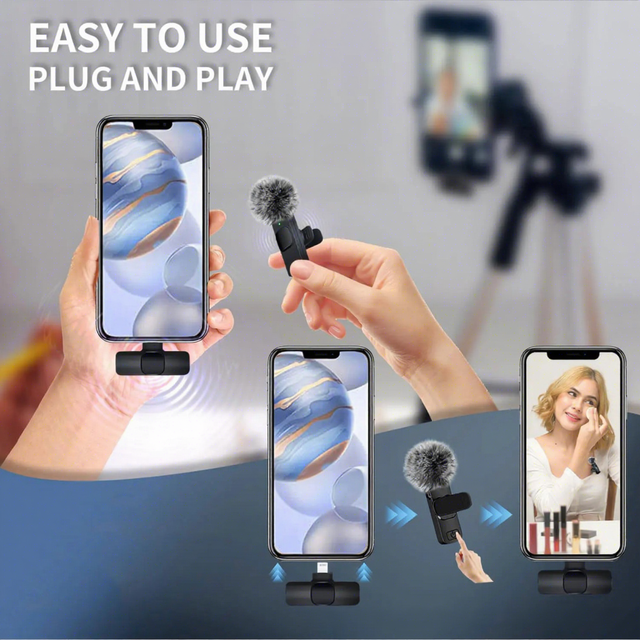 K9 Conference Wireless Microphone With Noise Cancelling Portable & Lightweight For Type C For phone