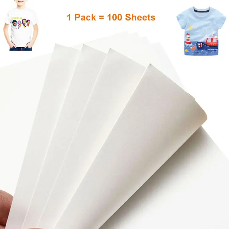 Wholesale Inkjet Printer A4 Light Heat Transfer Dye Sublimation Paper for T-shirt
