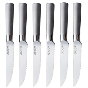 Хит продаж, набор профессиональных кухонных ножей из нержавеющей стали с полыми ручками для стейка