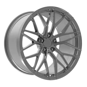 奥迪r8中国供应商廉价高品质赛车轮辋20 21 22英寸5孔锻造铝合金车轮