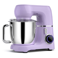 Robot culinaire électrique 1300W, mini robot de cuisine domestique, 4,5L, robot pâtissier électrique