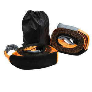 เชือกพ่วงกู้คืนสำหรับงานหนักเชือกพ่วงขั้นต่ำ<span class=keywords><strong>3</strong></span> "x 20 '35,053ปอนด์ทำลายความแข็งแรงรถออฟโรดพร้อมห่วงสำหรับรถบรรทุกรถจี๊ปรถ SUV - Product Image 1