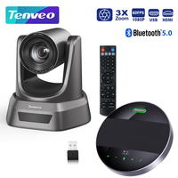Sistema de Cámara de Videoconferencia PTZ 4K 30FPS con Zoom 3X, Solución AV, Mezclador de Video y Audio Todo en Uno para Conferencias Grupales