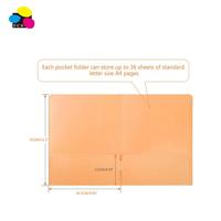 Meilleur prix, 11pt, couleurs assorties, format lettre, 50 pièces/boîte, classeur en papier artistique coloré à deux/trois poches avec logo personnalisé