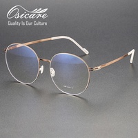 Gafas Ópticas de Lujo Personalizadas Premium para Hombre, Clásicas, Sin Tornillos, de Marca, para Miopía, Monturas de Gafas