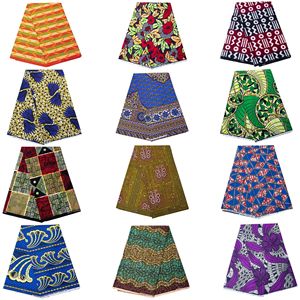 Tissu Pagne Africain Ankara 100% Polyester, Véritable Satin <span class=keywords><strong>Ciré</strong></span> Africain, 6 Yards, Tissus Imprimés pour Confection de Vêtements Féminins - Meilleures Ventes - Product Image 1