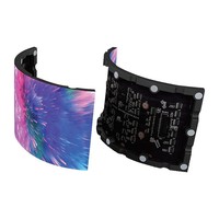 Pantalla LED de Interior de Alta Definición a Todo Color, Forma Personalizada, Panel Flexible, P3.91, Brillo de 800CD, 65,536/m Píxeles