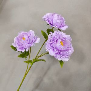 Série violette Fleurs artificielles en soie Rose de mariage Phalaenopsis Lys Gypsophile Hortensia Fausses fleurs en gros Extérieur Intérieur - Product Image 4