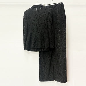 High Quality Lace Suit Lady <strong>2026</strong> Office Fashion <strong>Wear</strong> Notched Long Sleeve Single Button Blazer Pants Women Sexy 2pcs - Product Image 4
