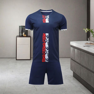 2023 2024 retrò abbigliamento da calcio maschile sublimazione maglia della squadra di calcio con pantaloncini estivi taglio automatizzato Design OEM personalizzato - Product Image 3