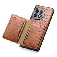Étui portefeuille en cuir PU Denior avec béquille compatible avec les séries OnePlus 13/12/11/Ace 3/Ace 2, conçu avec 3 emplacements pour cartes